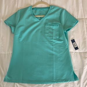 Jaanuu Teal Scrub Top